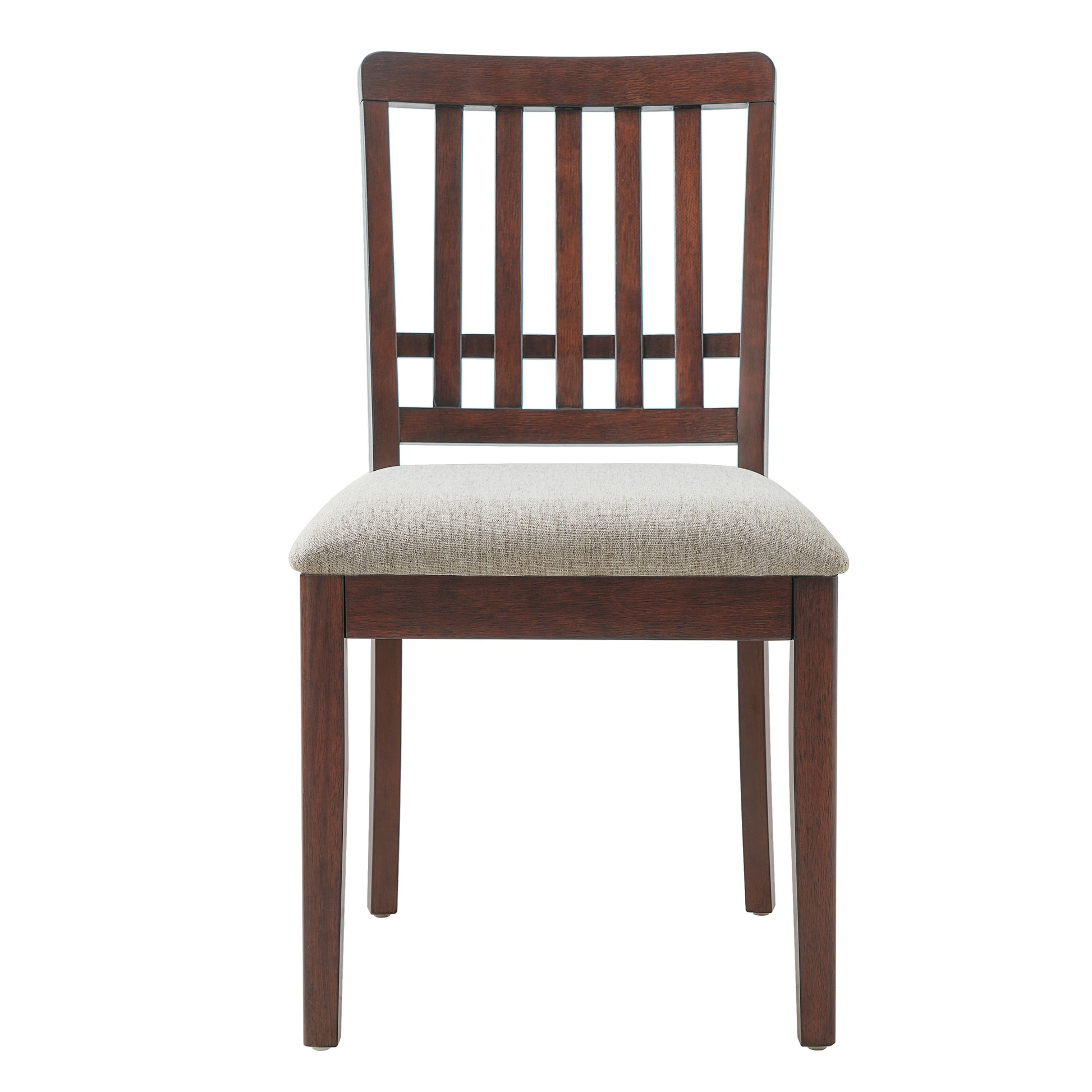 2-Piece Modern Scandinavian Dining Chairs - Brown - detail view 8