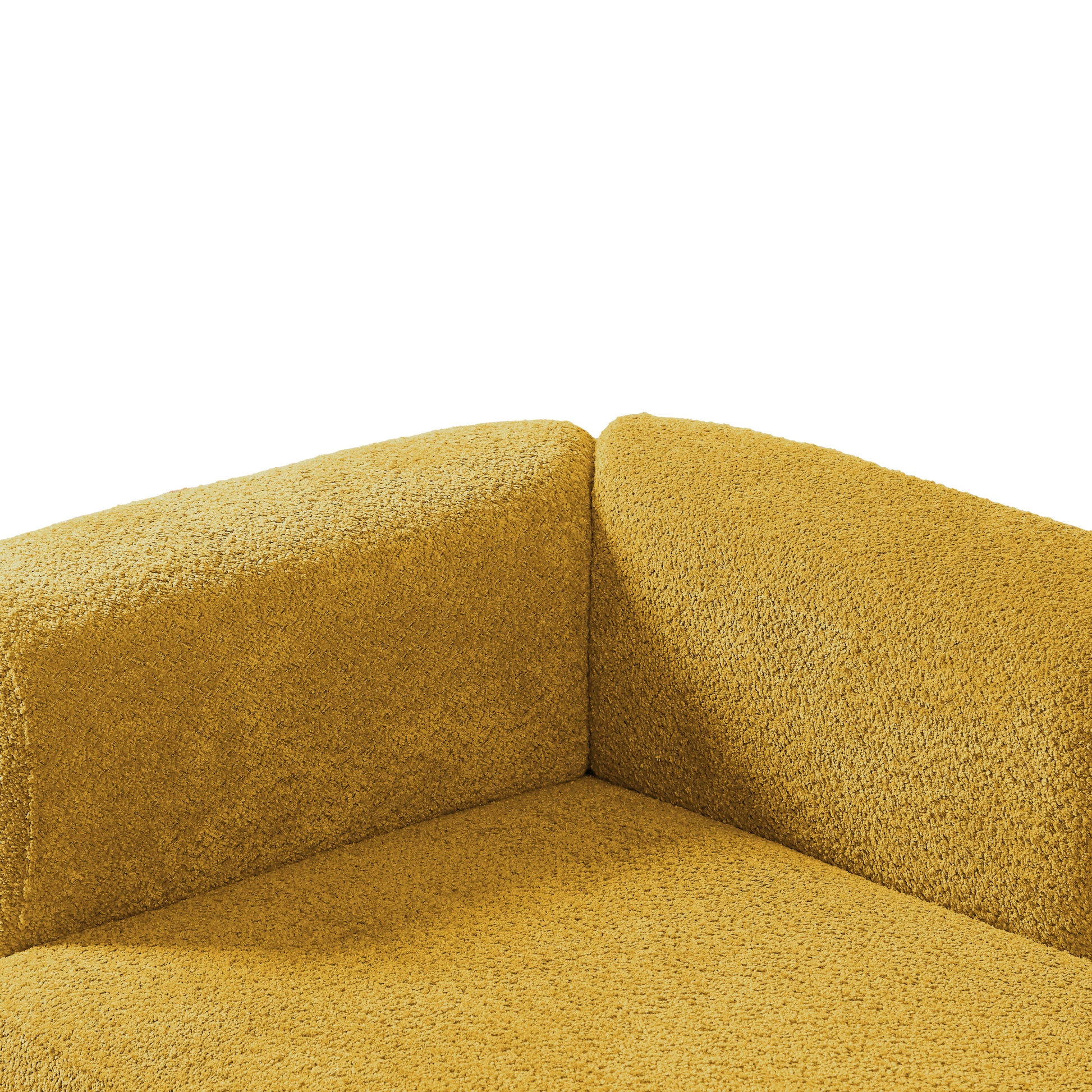 Upholstered Chaise Lounge - Yellow - detail view 5