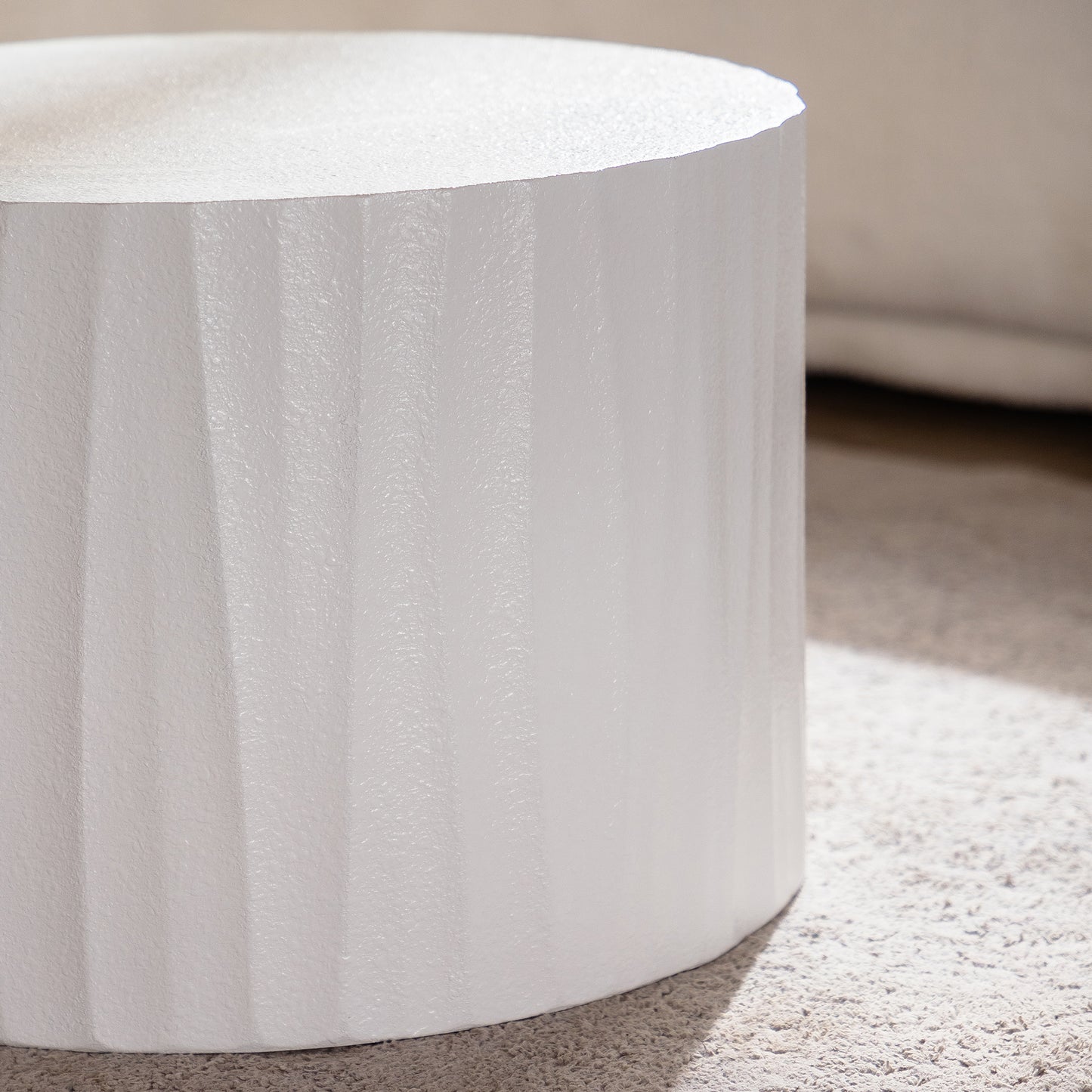 Cream & White Nesting Tables with Wood Legs - detail view 6