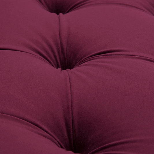 Samuel Tufted Roll Arm Chaise Lounge - Burgundy - detail view 2