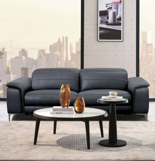 Ascona Contemporary Power Sofa - Black