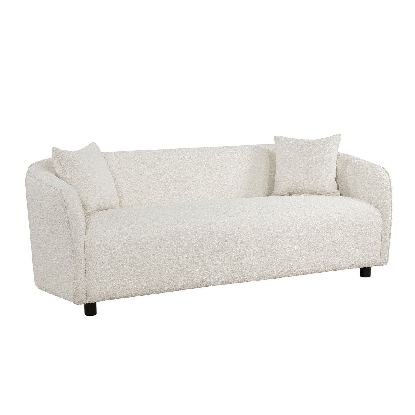 Zenobia Modern Boucle Upholstered Sofa, Beige