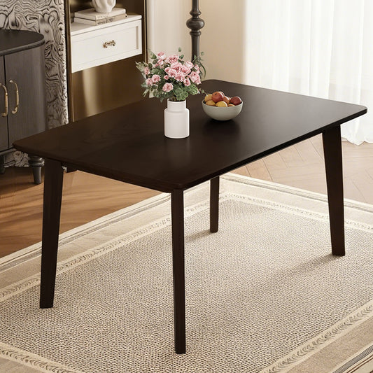 Rustic Farmhouse Dining Table - Solid Wood Frame, Minimalist Modern Dining Table for Dining Room - primary color shot