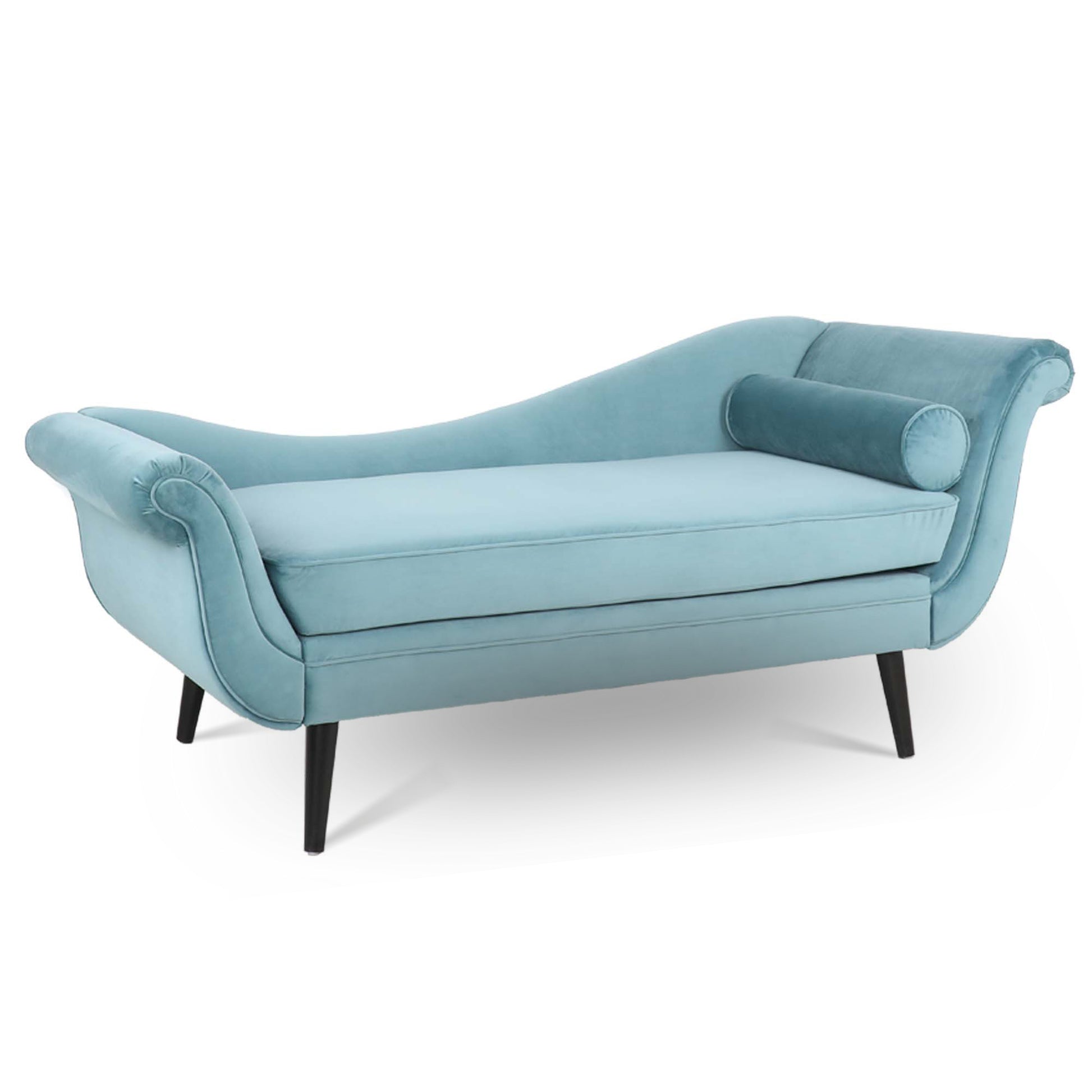 Chaise Lounge with Scroll Arms - Green - detail view 5