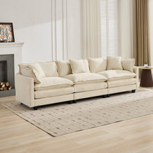 Beige Chenille Sofa