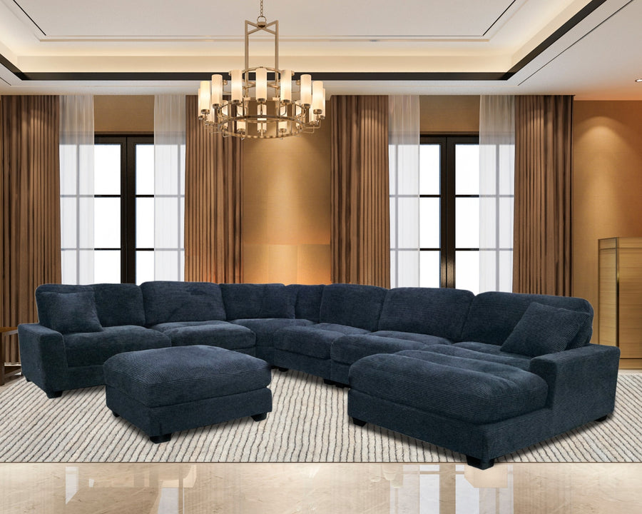 Arizona Black 7-Piece Modular Sectional