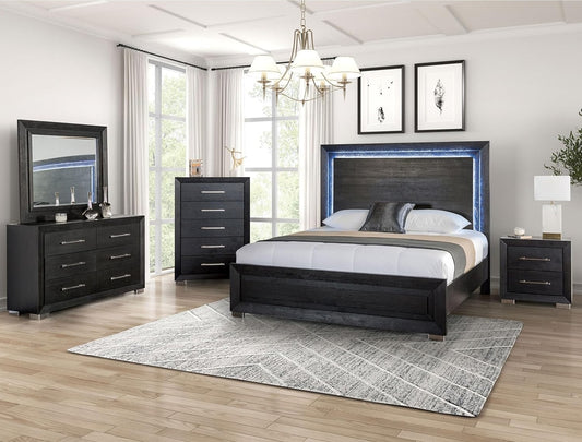 dark grey bedroom dresser Hamilton Dark Gray Bedroom Set 1251 main image 1