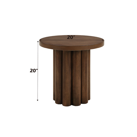 Loanna Wooden Color Finish End Table