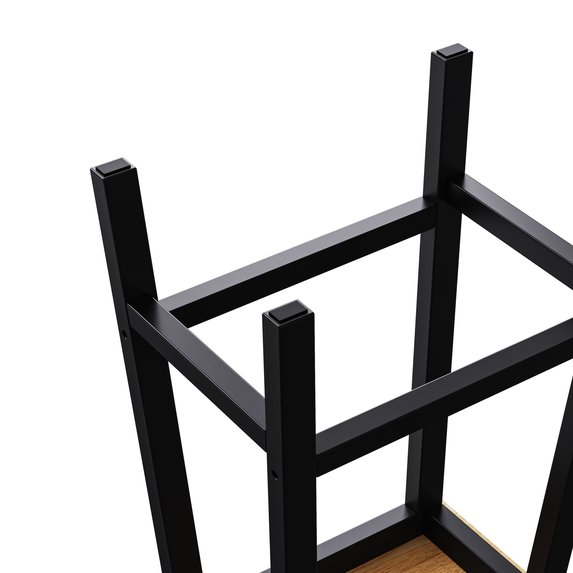 K&k Solid Wood Bar Stools (not Cheap Iron) - Black - detail view 5