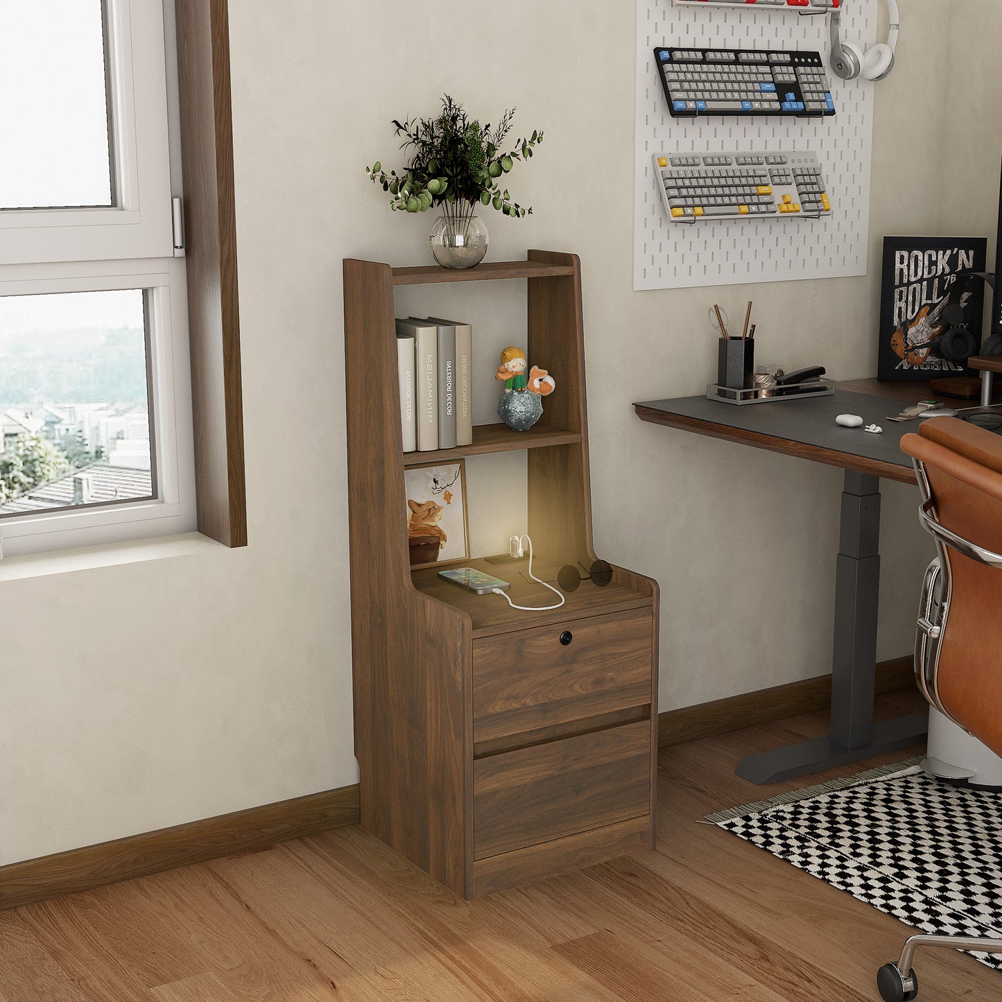 Nightstand with Charging Station - detail view 3
