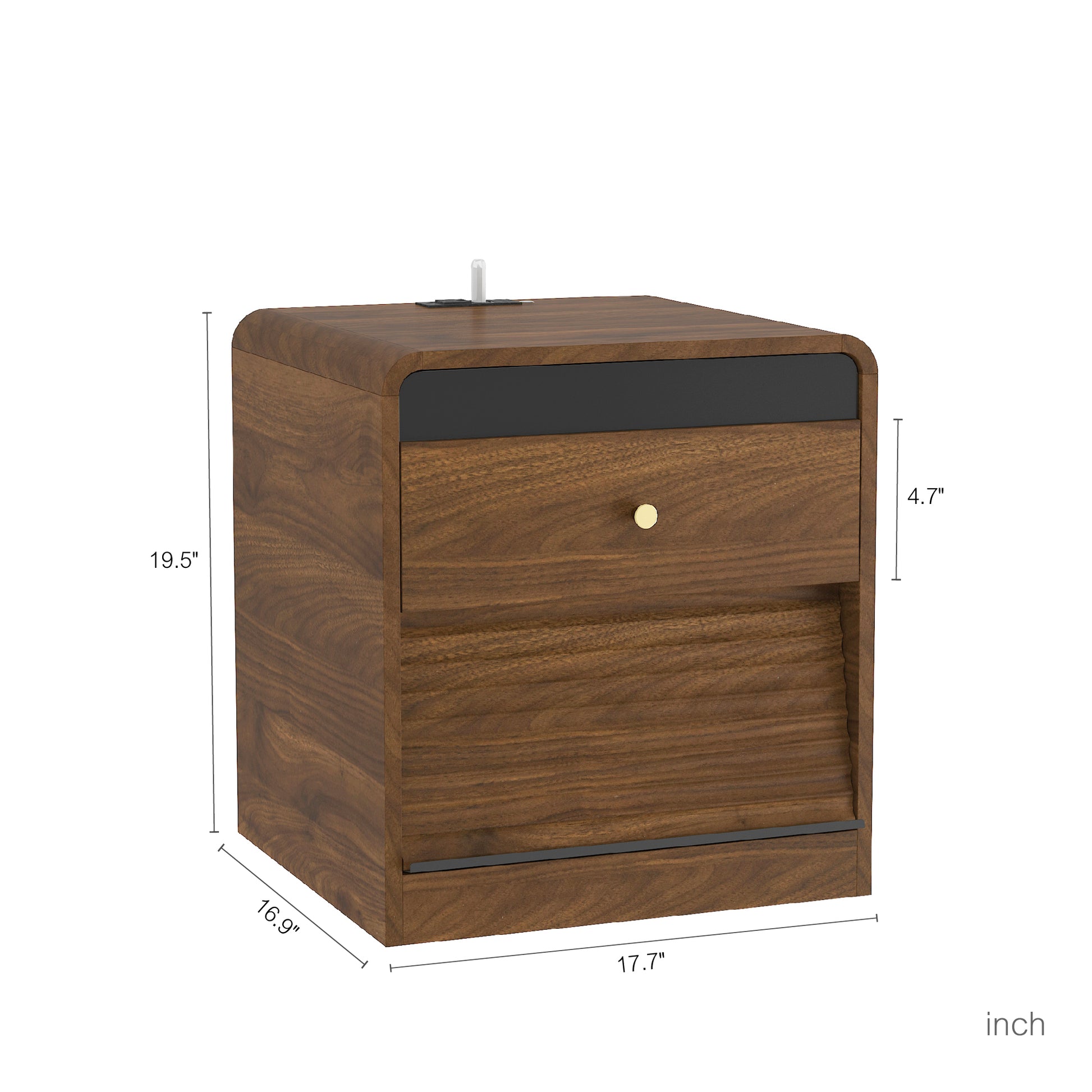 Nightstand with Charging Station - detail view 6