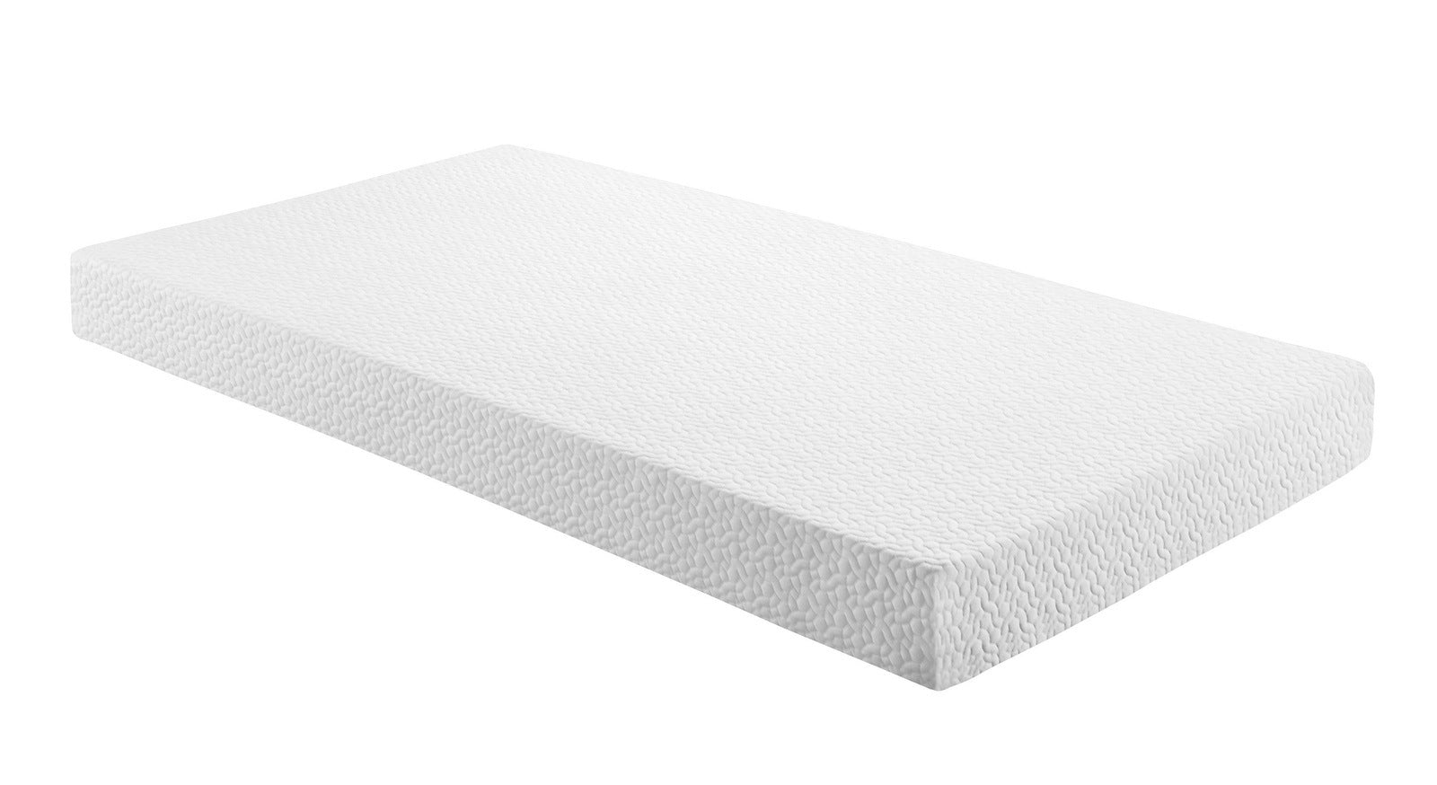 6-inch Twin Size Bed Mattress Gel-Infused Memory Foam Mattress, Firm, White, Mattress in a Box