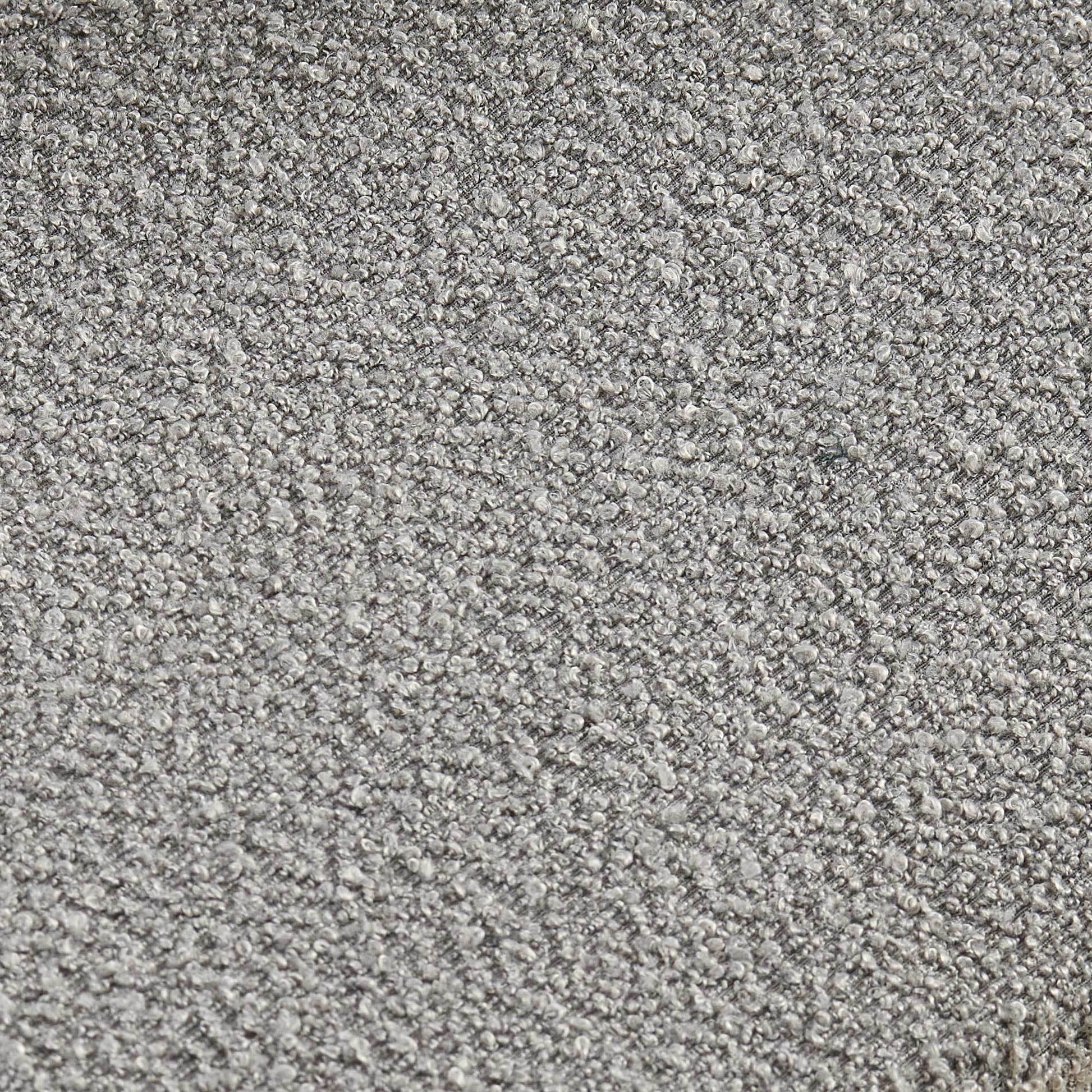 Indra Grey Boucle Fabric Dining Chairs Set of 2