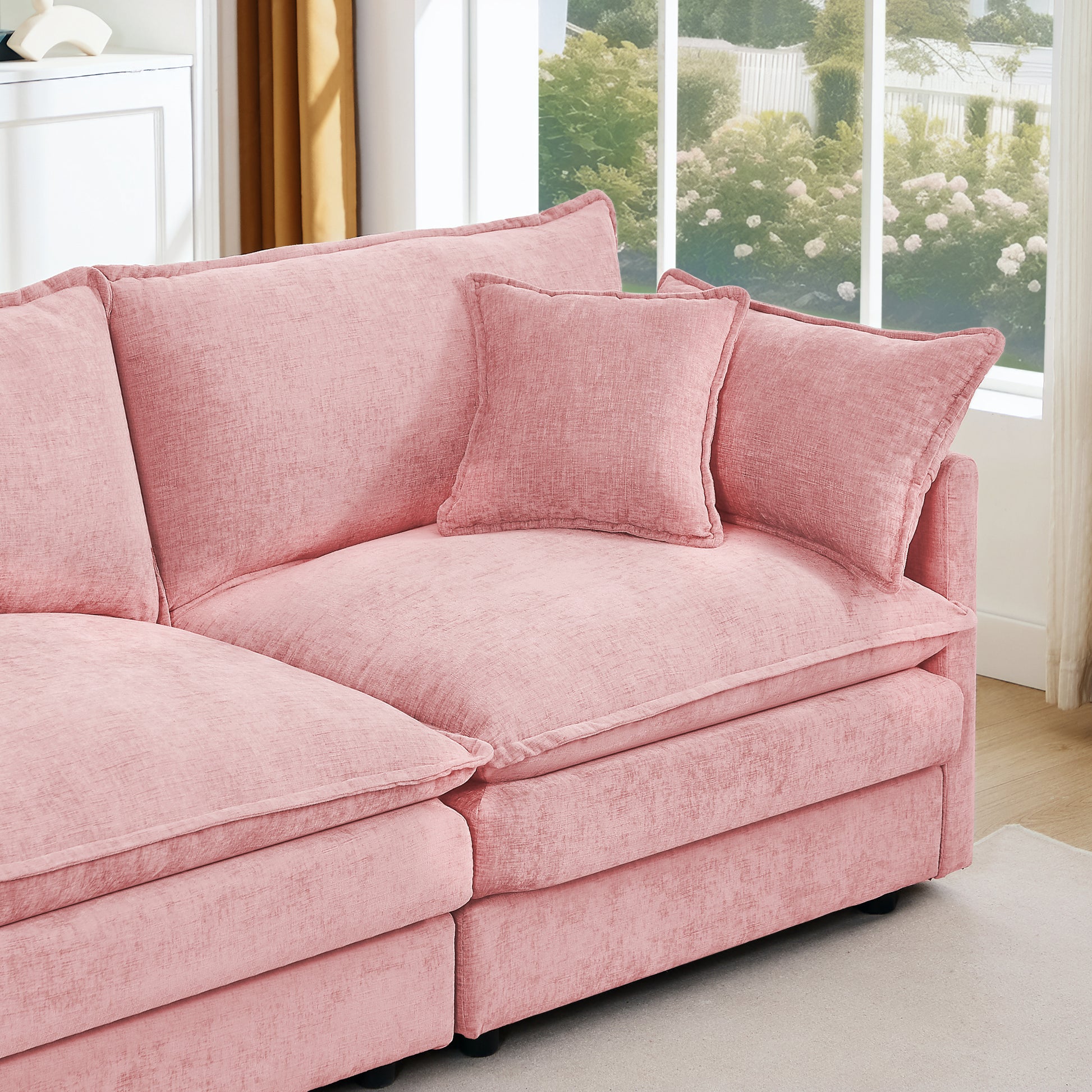 Modular Sectional - Pink - detail view 4