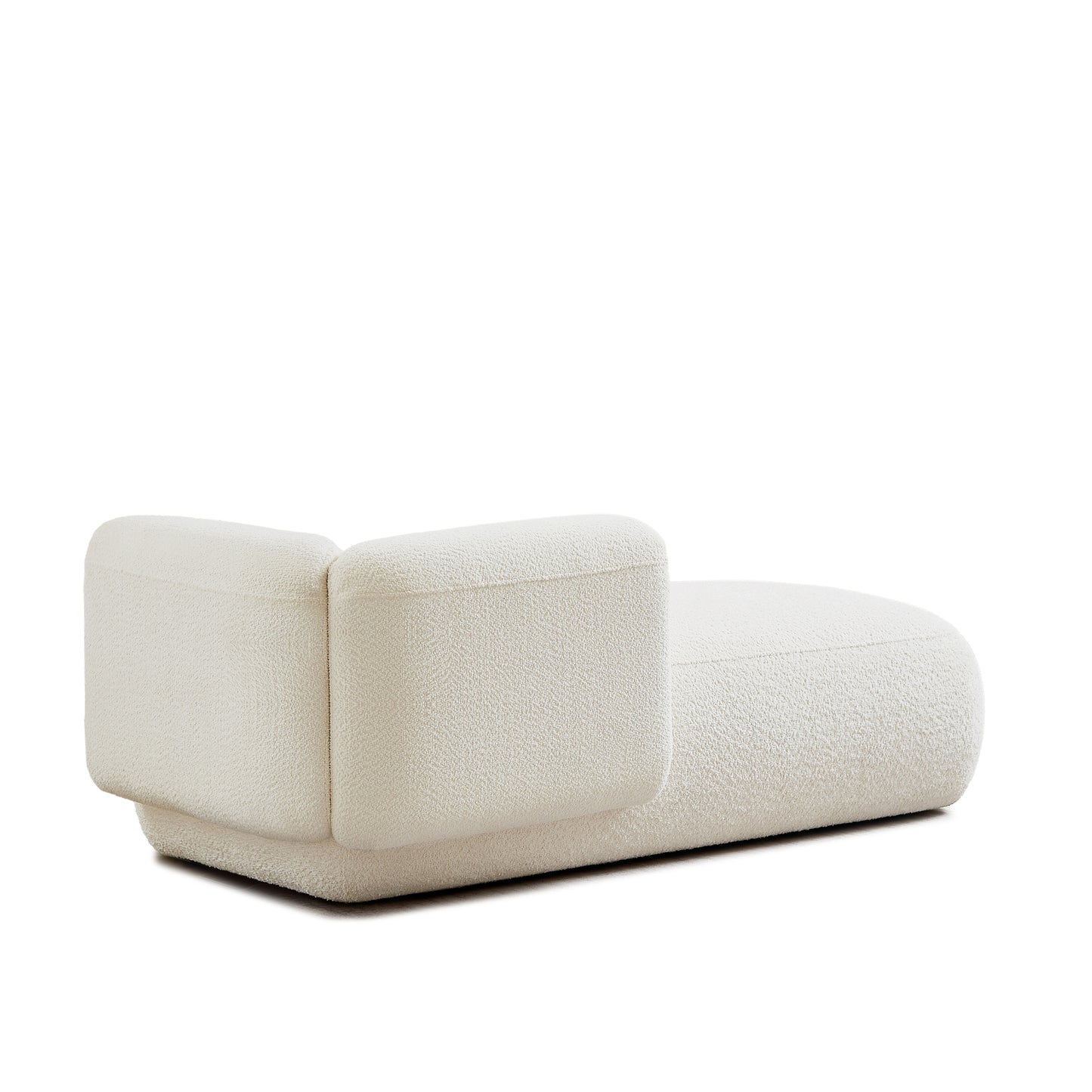 Upholstered Chaise Lounge - Cream - detail view 3