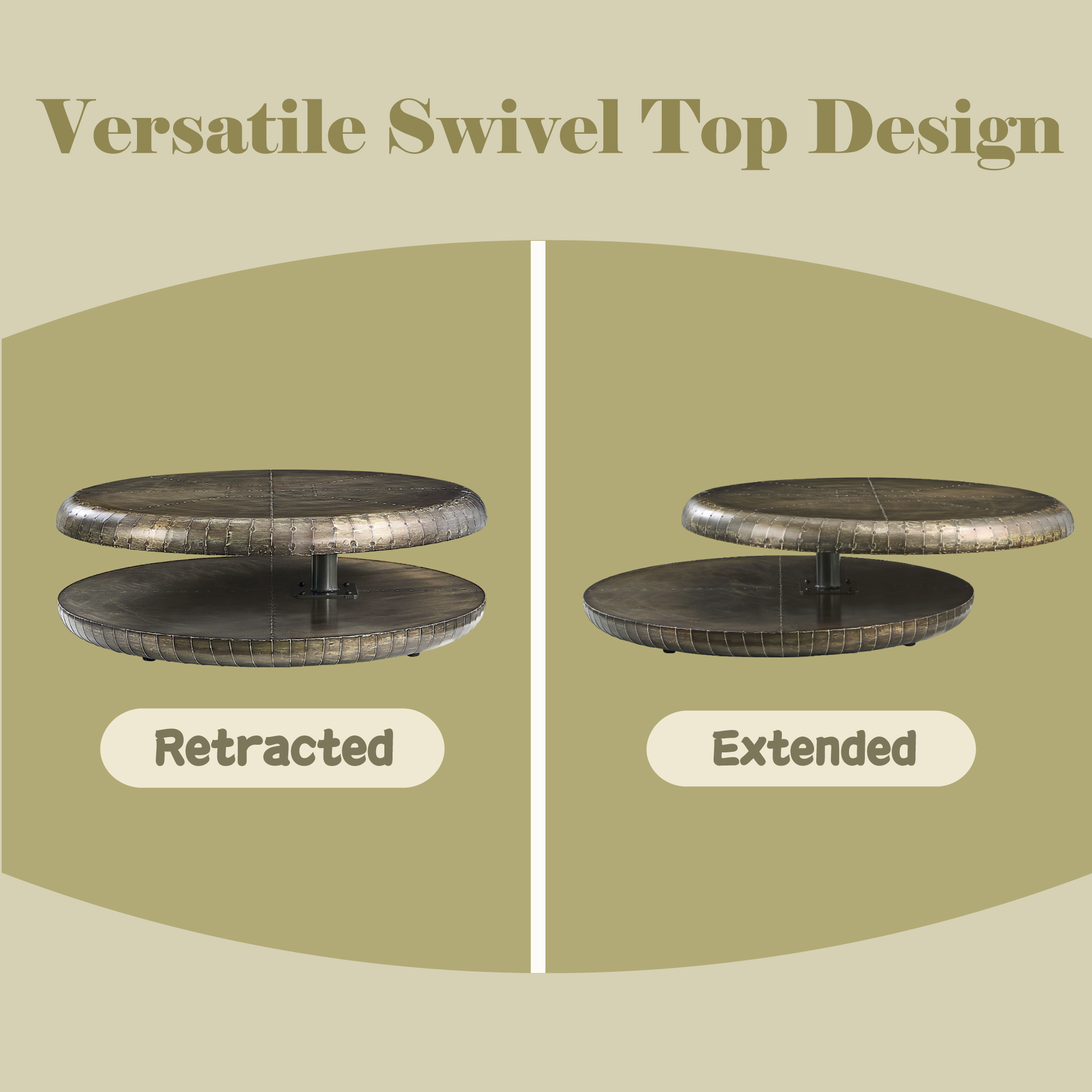 Brancaster Bronze Aluminum Finish Coffee Table