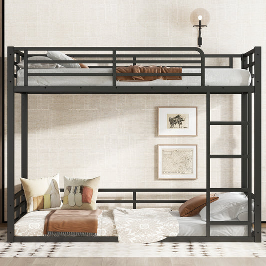 Metal Bunk Bed - Black - detail view 2