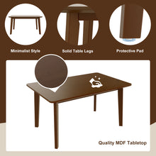 Rustic Farmhouse Dining Table - Solid Wood Frame, Minimalist Modern Dining Table for Dining Room - detail view 3