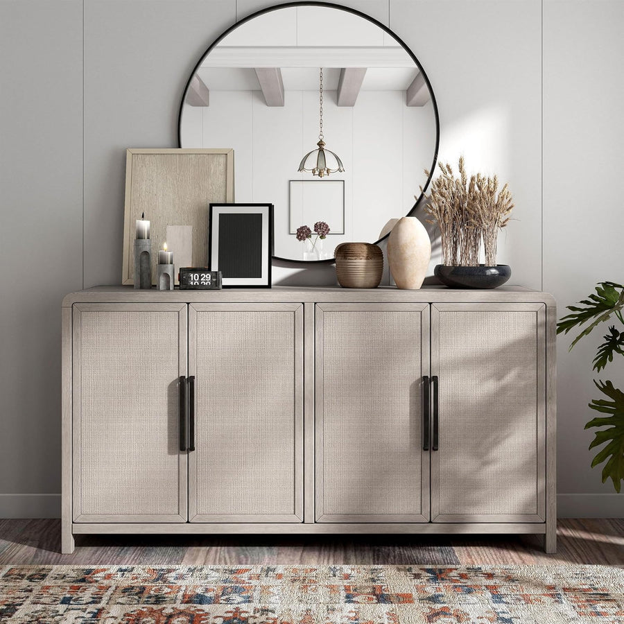 Belize 4 Door Cabinet - Gray