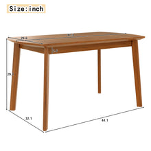 47 Inch Mid Century Modern Dining Table, Solid Wood Kitchen & Dining Room Table for 4, Minimalist Table for Dining Room, Rectangular - detail view 2