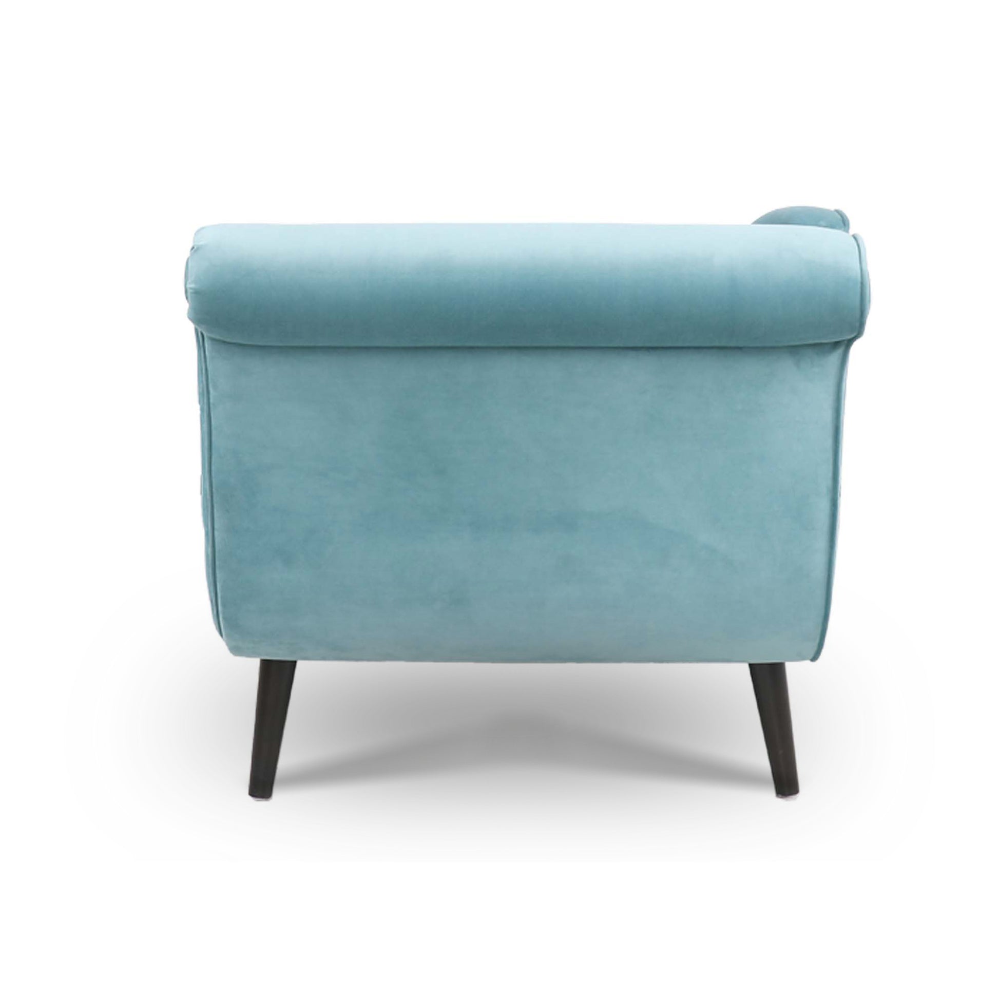 Chaise Lounge with Scroll Arms - Green - detail view 7