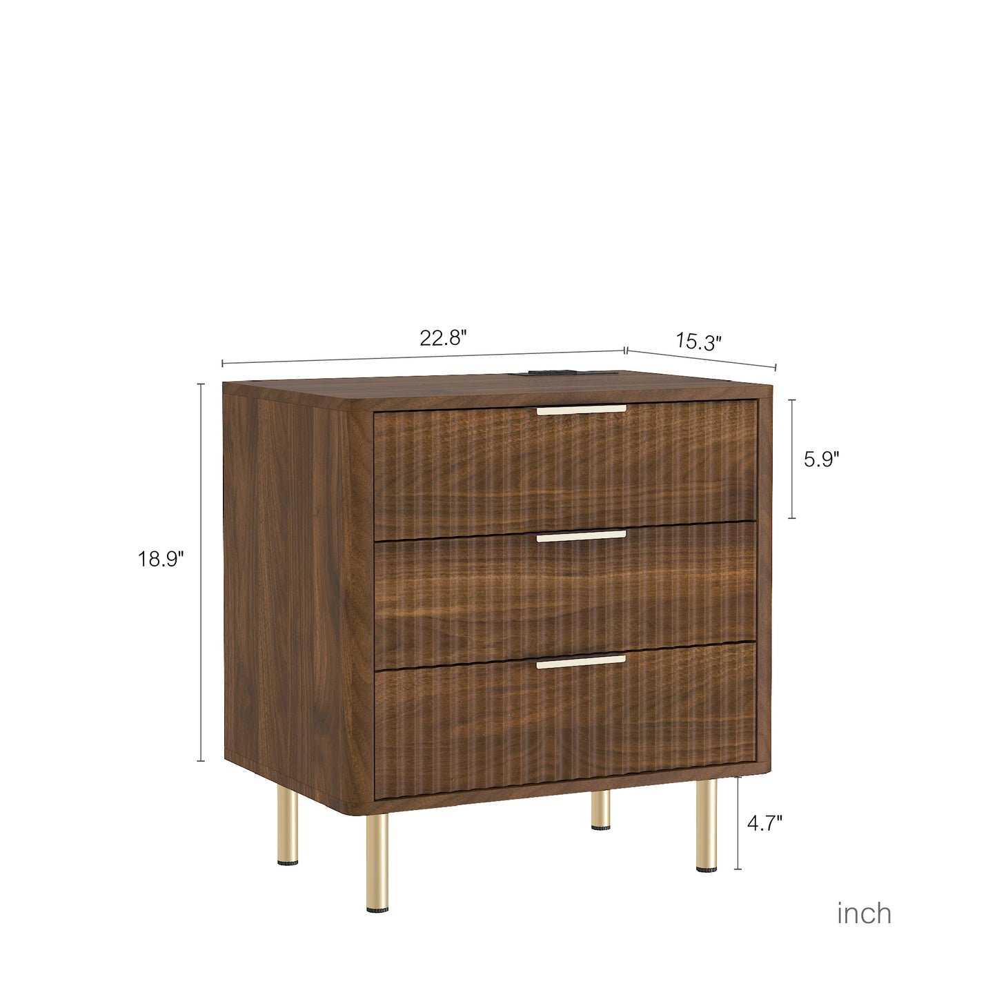 Nightstand with Charging Station - detail view 4