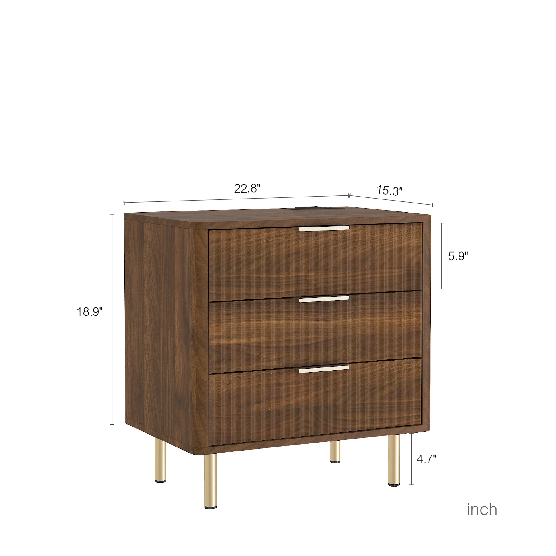 Nightstand with Charging Station - detail view 4