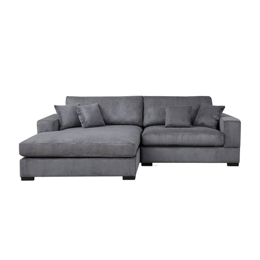 Mid Century Modern Sectional 3-Seater Sectional.polyester.suitable - GREY - detail view 2