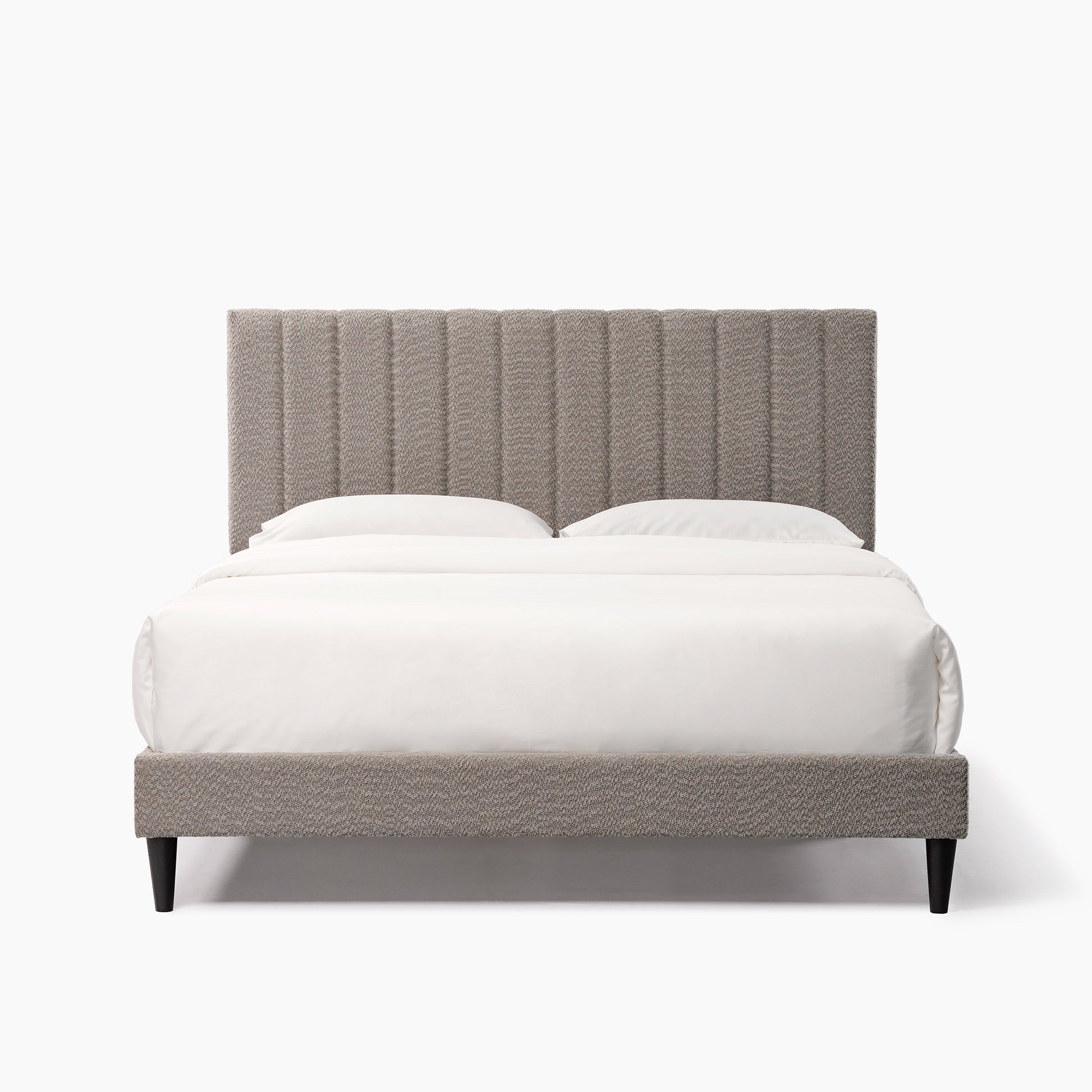 Rina Dove Tufted Upholstered Platform Bed - Tungsten Gray - Queen
