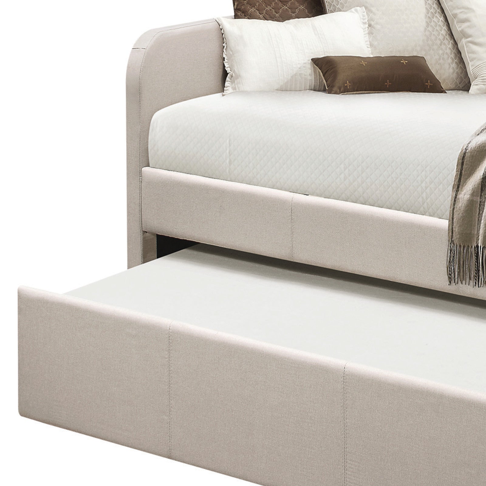 Fog Twin Upholstered Daybed with Trundle