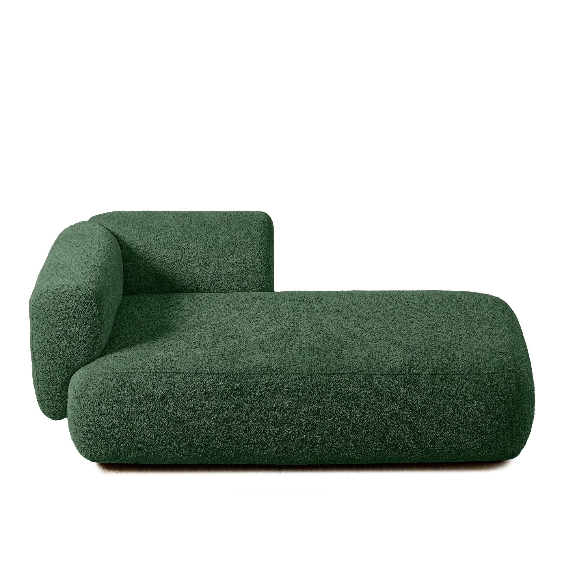 Upholstered Chaise Lounge - Green - detail view 3