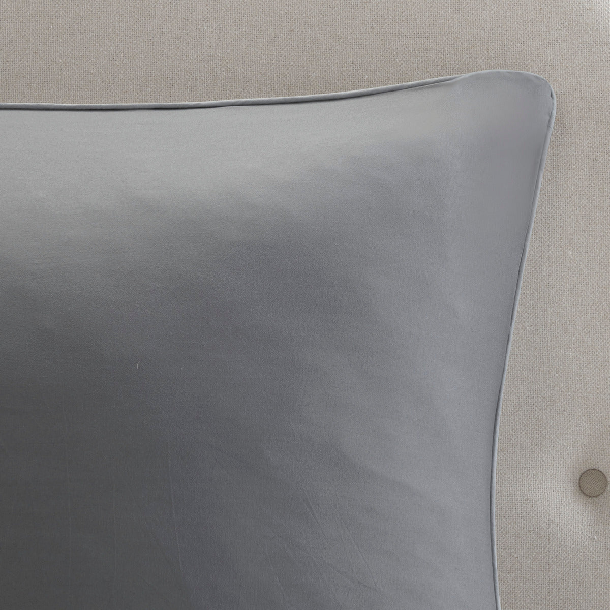 Embroidered 8 Piece Comforter Set Grey