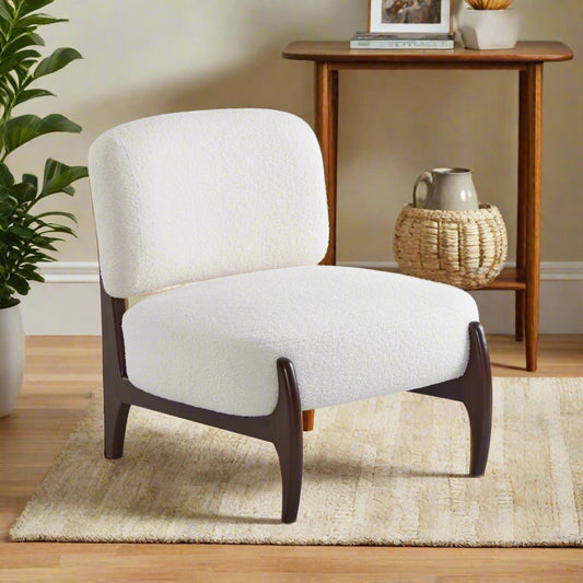 Liora Beige Bouclé Lounge Chair