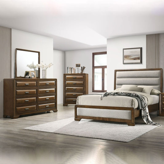 Caerwys Transitional Chest with Bracket Legs - Brown