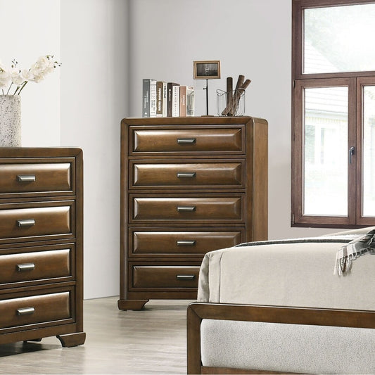 Caerwys Transitional Chest with Bracket Legs - Brown