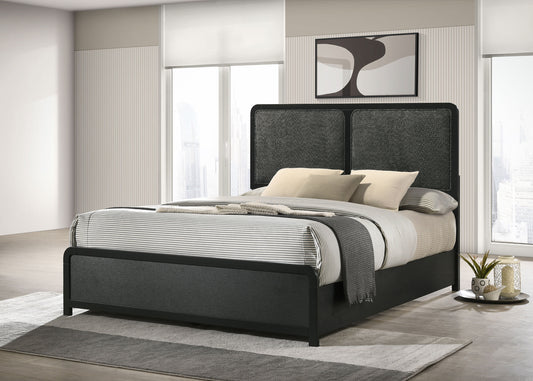 Cavelle 51" Mid-Century Modern Upholstered Queen Bed