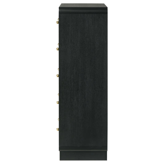 Cavelle 5-Drawer Chest, Black