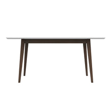 Mary Modern Style Solid Wood Rectangular Dining Kitchen Table White Finish - detail view 4