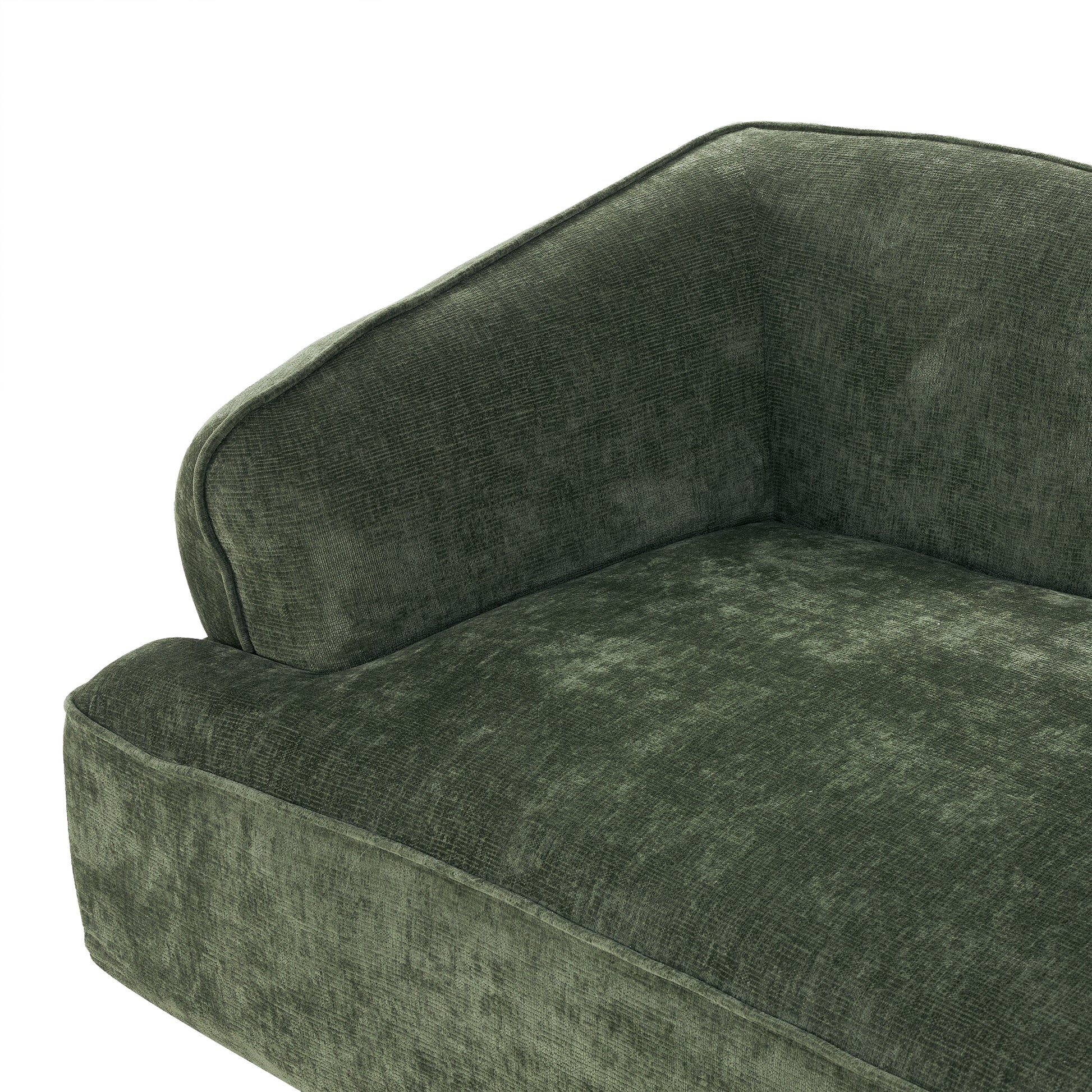 122' Modern L-Shaped Sectional Sofa with High-Density Fully Compressed Sponge and Chaise Lounge, 2-Piece Set, Fully Assembled Right Hand Facing, Deep Seating - detail view 2