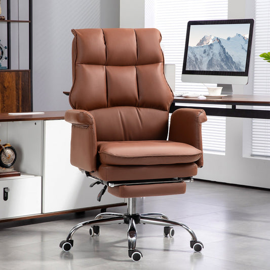 Blythe PU Leather Executive Office Chair, Brown