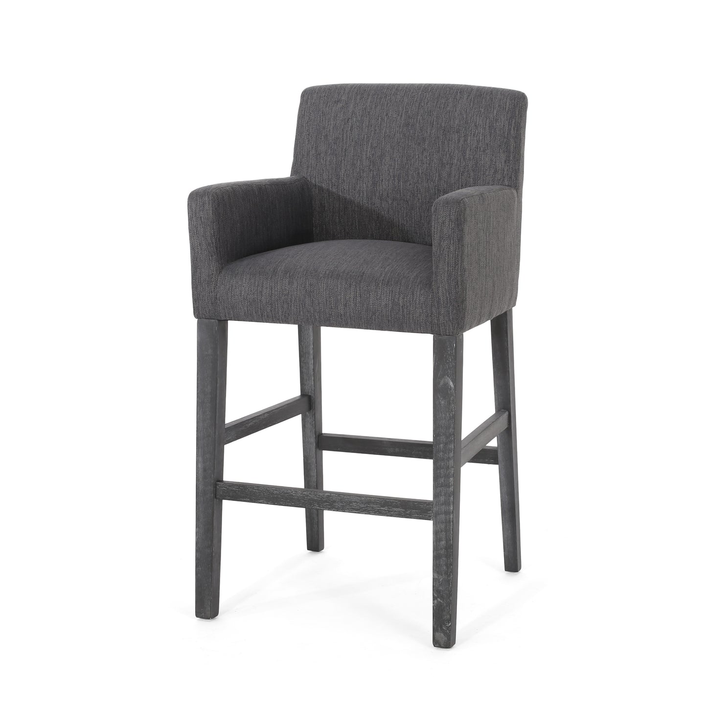 Galatea Modern 30.5 inch Bar Stools - Charcoal Gray/Gray