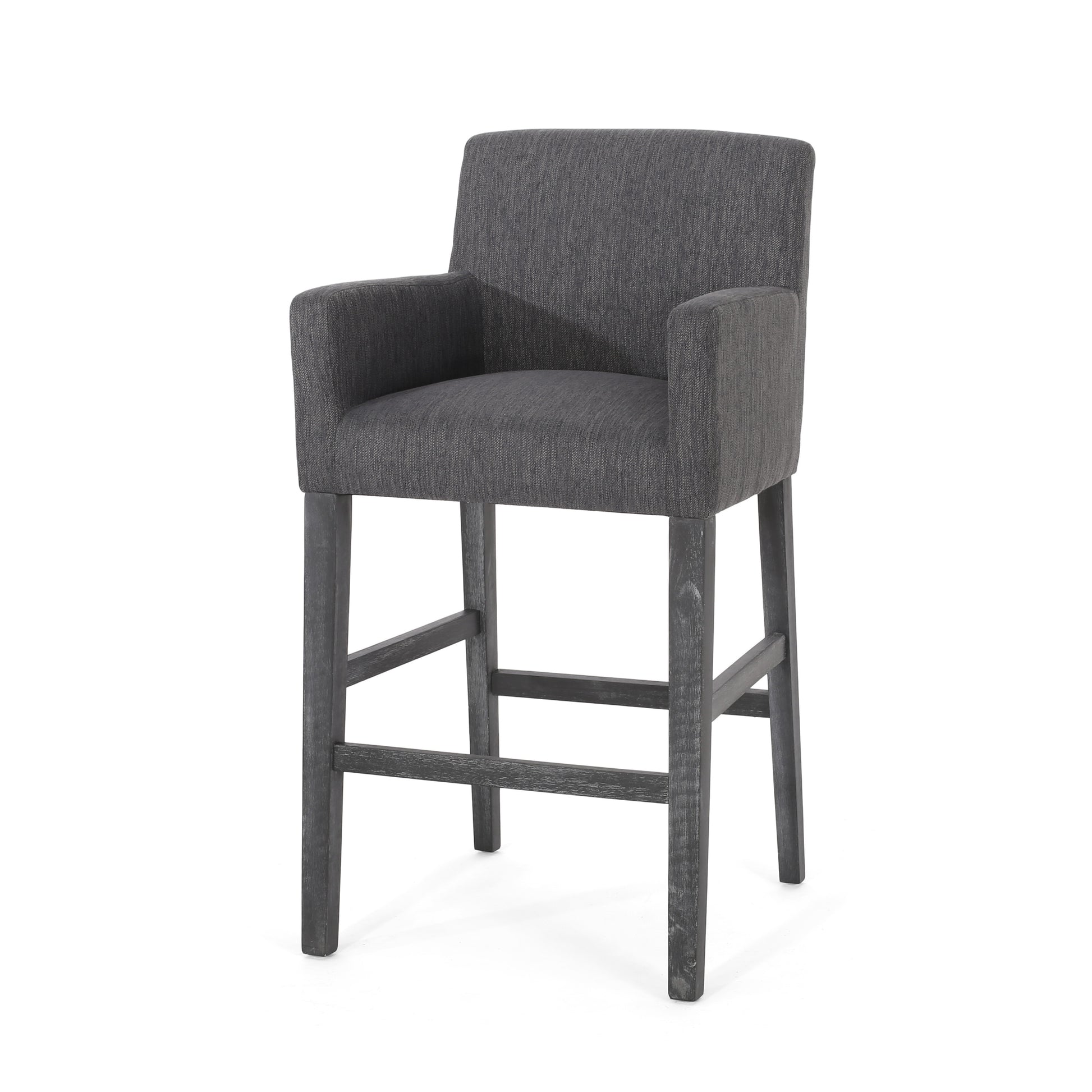 Galatea Modern 30.5 inch Bar Stools - Charcoal Gray/Gray