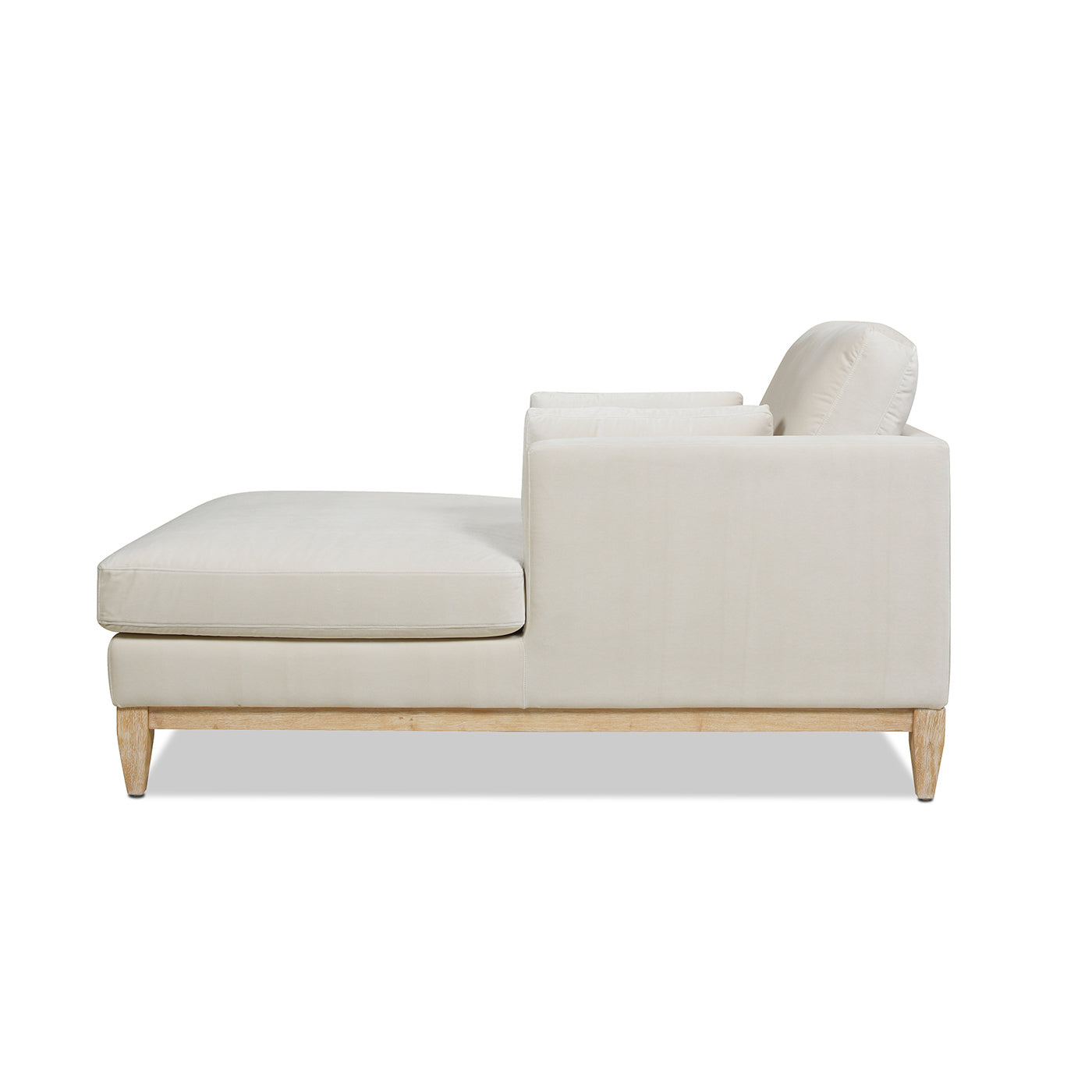 Knox 65' Modern Farmhouse Chaise Lounge Chair - Beige - detail view 8