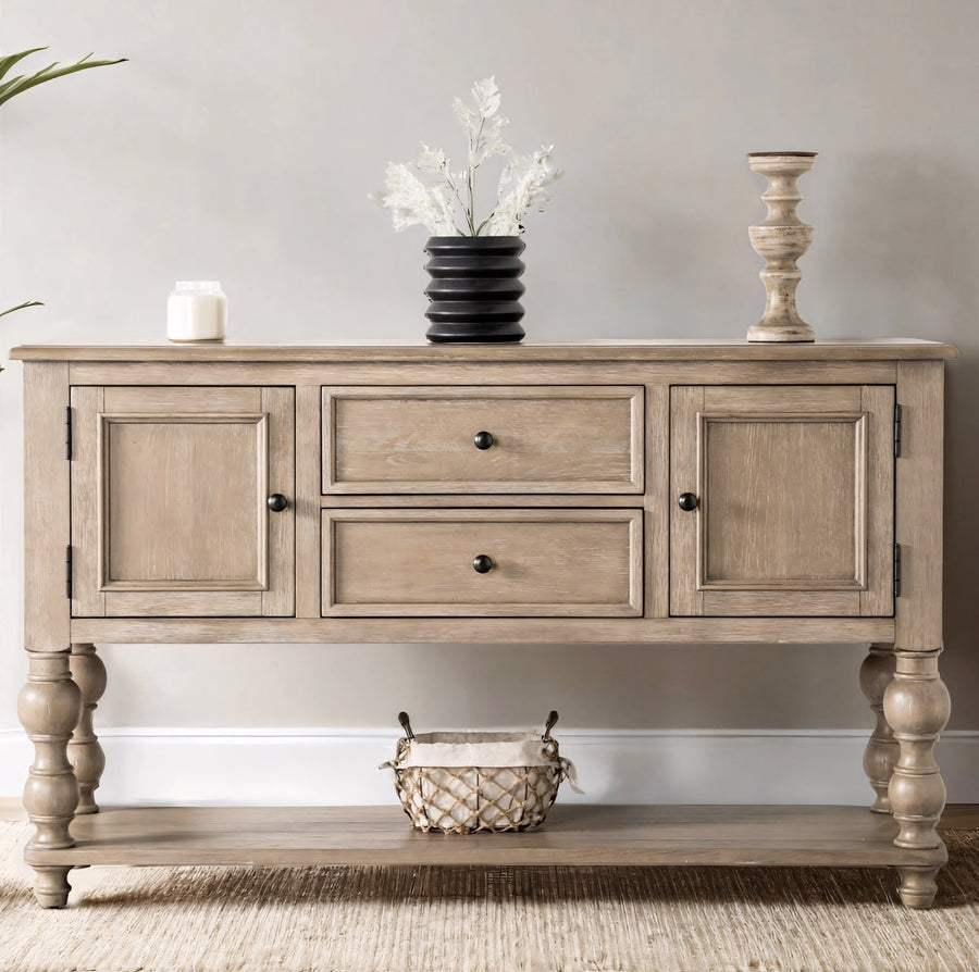 Chesapeake Collection Dining Server, Light White Wash