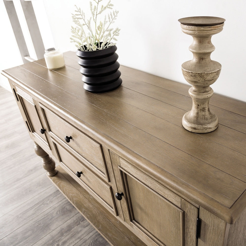 Chesapeake Collection Dining Server, Light White Wash