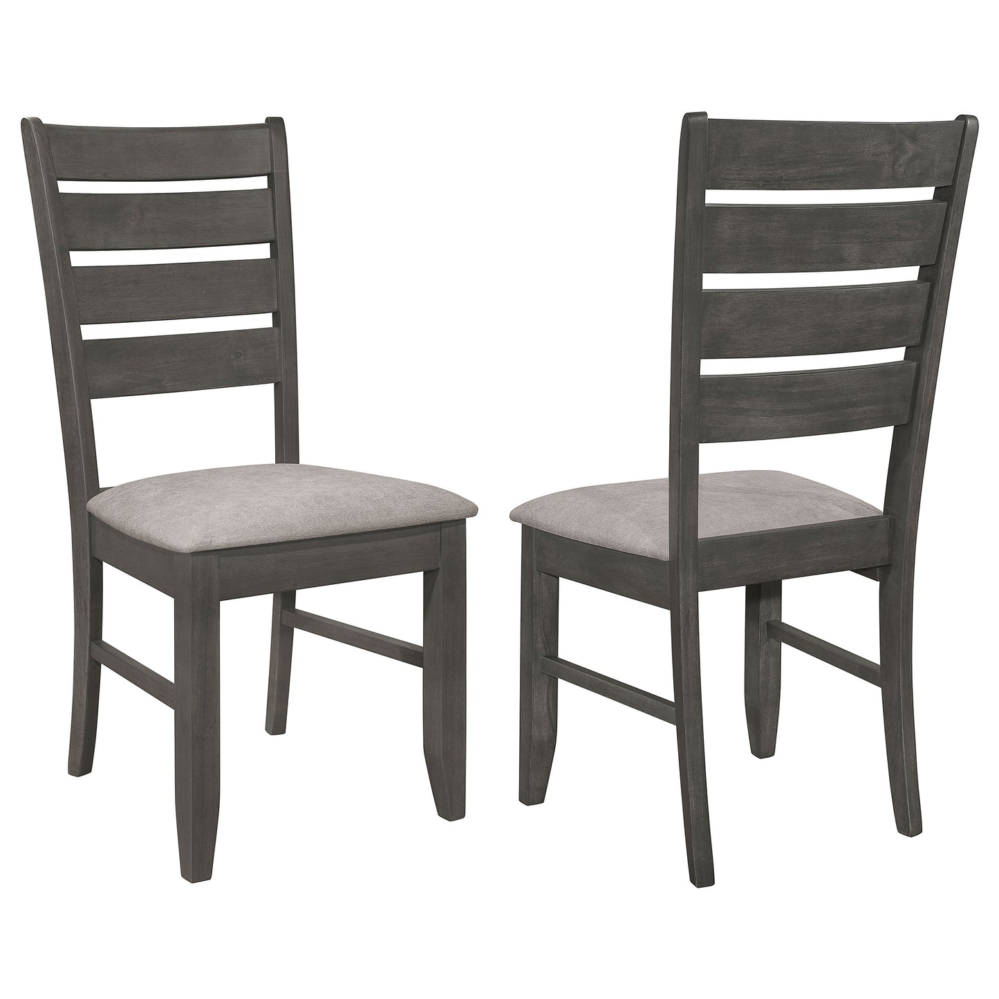 Wood Side Chairs – Grey (Set of 2)