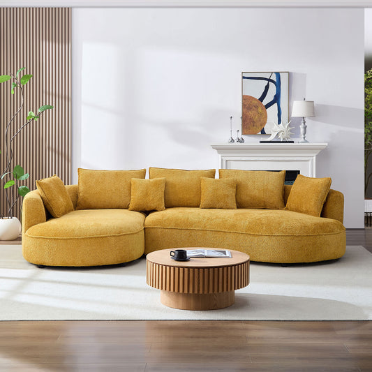 Oversized Sectional Sectional - Yellow - detail view 3