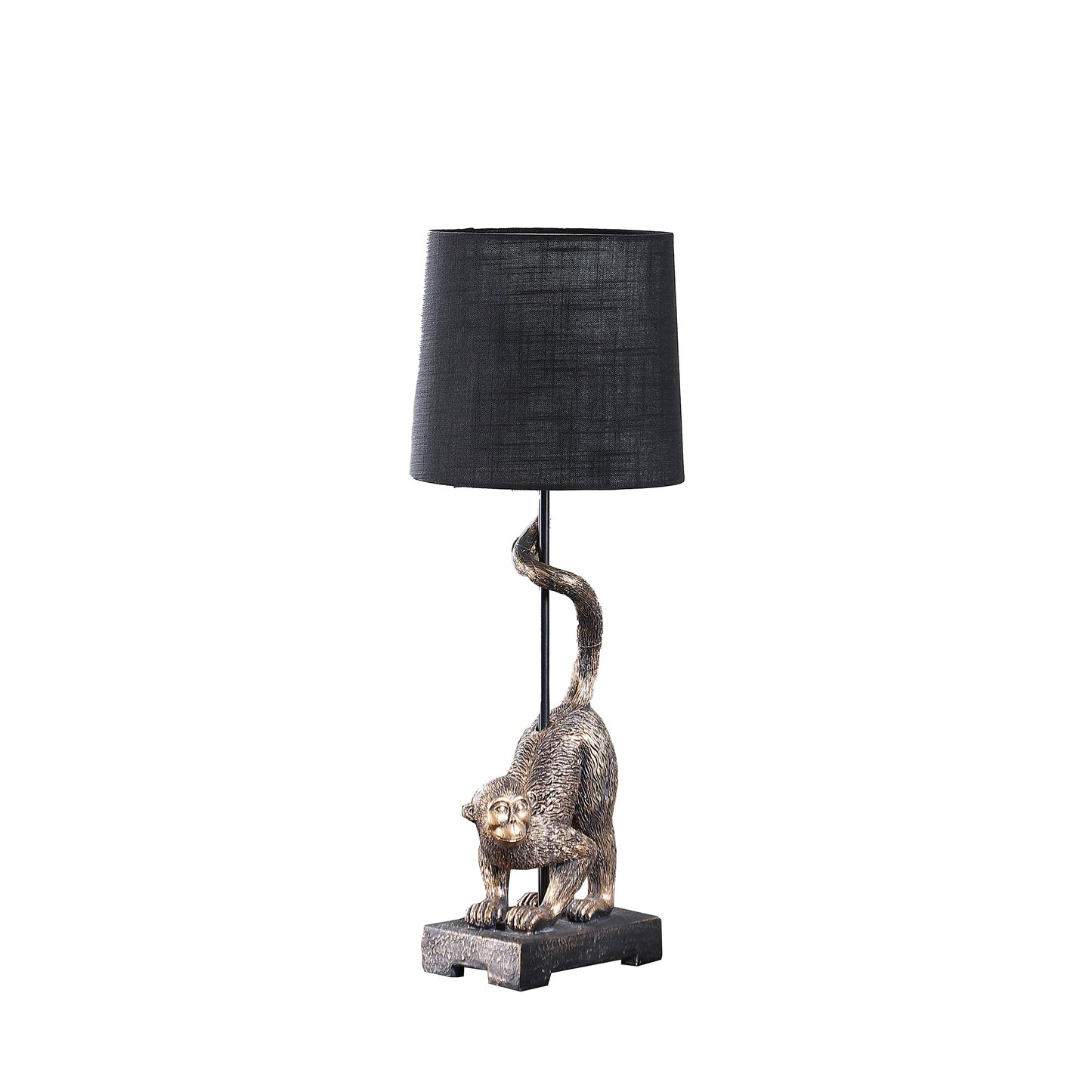 24' In Wildlife Old World Antique Bronze Capuchin Monkey Polyresin Table Lamp