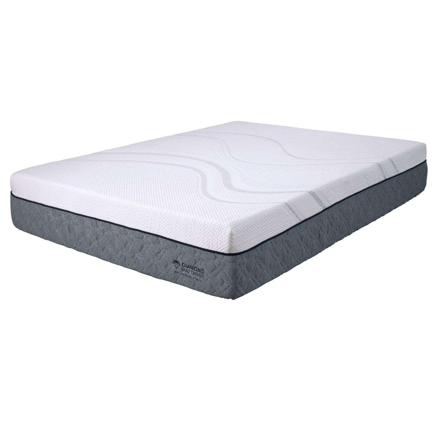 Diamond Capri Graphene Memory Foam, cool, conforming, responsive 12' Firm Feel (Twin), Greenguard Gold Certified, Made in the USA, White Label Ready