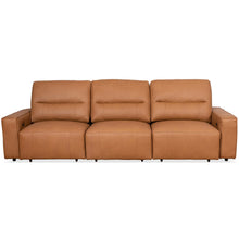 Grant Triple PWR Convertible Sofa - Cognac Leather - detail view 5
